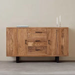 Load image into Gallery viewer, 2-Door Live Edge Solid Wood Sideboard with 3 Drawers
