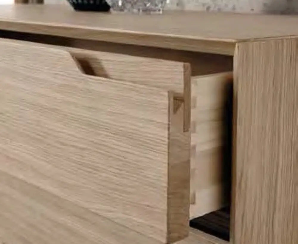 2 Drawer Nightstand with Hollowed Grip-GCC Home Center
