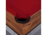Load image into Gallery viewer, Black rubber corner protector on 2-in-1 dining pool table 7ft with dining top for edge protection