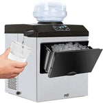 Load image into Gallery viewer, 2 in 1 Ice Maker Machine with Cold Water Dispenser, 12pcs S/M/L Size Ice Cube ready in 10 Minutes, 48LBS/24H,Stainless Steel Ice Machine with Ice Scoop,1 Year Warranty
