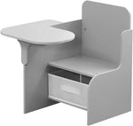 Load image into Gallery viewer, 2 in 1 Wooden Children Table with Chair, Small Kids Table and Chair Set with Storage for Toys Books, Large Work Surface | Engineered Wood Sturdy Build | Study Table for Boys Girls Playroom Bedroom