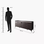 Load image into Gallery viewer, 2 Meter 3-Door Sintered Stone Top Large Sideboard with 3 Drawers