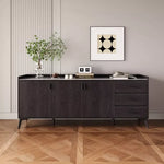 Load image into Gallery viewer, 2 Meter 3-Door Sintered Stone Top Large Sideboard with 3 Drawers