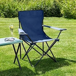 Load image into Gallery viewer, 2 Pcs Portable Folding Beach Chair Multi-Purpose Camping Chair for Adult, Lightweight Patio Chair for Outdoor, Supports 110kgs Load With Carry Bag-GCC Home Center