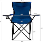Load image into Gallery viewer, 2 Pcs Portable Folding Beach Chair Multi-Purpose Camping Chair for Adult, Lightweight Patio Chair for Outdoor, Supports 110kgs Load With Carry Bag-GCC Home Center