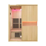 Load image into Gallery viewer, 2-Person Infrared Wooden Sauna Room – Hemlock Wood, Infrared Heating &amp; LED