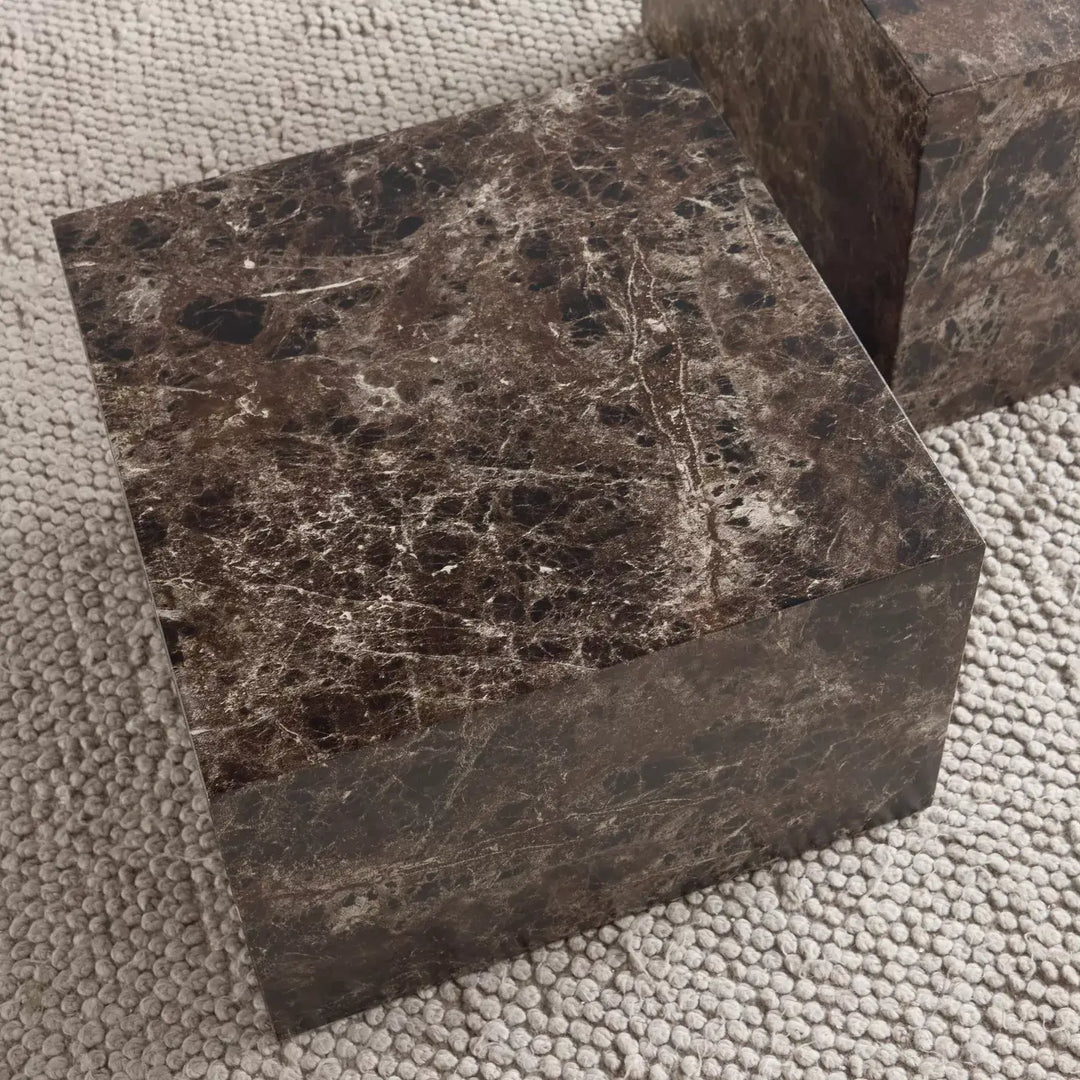 2-Piece Coffee Table Set, Modern Design With A Marble-Look Finish-GCC Home Center