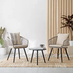 Load image into Gallery viewer, 2-Seater Outdoor Balcony Set with Cushions