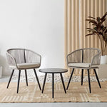 Load image into Gallery viewer, 2-Seater Outdoor Balcony Set with Cushions
