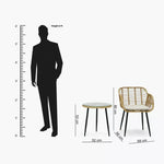 Load image into Gallery viewer, 2-Seater Outdoor Patio Set with Cushions
