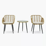 Load image into Gallery viewer, 2-Seater Outdoor Patio Set with Cushions