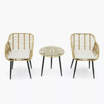 Load image into Gallery viewer, 2-Seater Outdoor Patio Set with Cushions