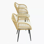 Load image into Gallery viewer, 2-Seater Outdoor Patio Set with Cushions