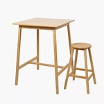 Load image into Gallery viewer, 2-Seater Solid Wood High Dining Set