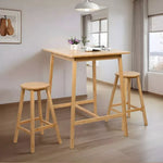 Load image into Gallery viewer, 2-Seater Solid Wood High Dining Set