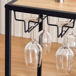 Load image into Gallery viewer, 2-Tier Serving Trolley – Melamine – Black/Natural Finish