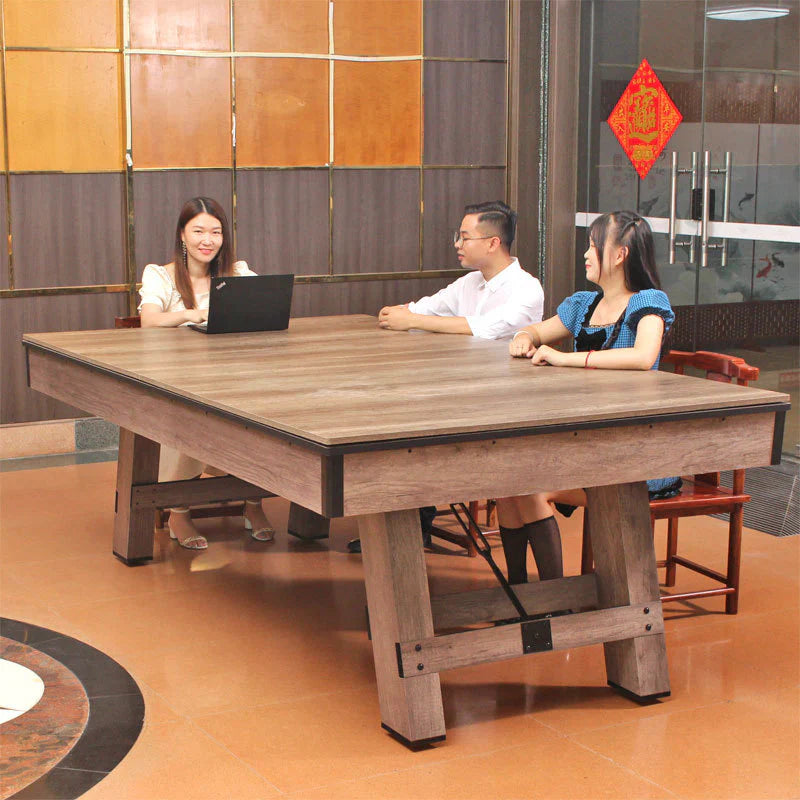 3 in 1 8ft Pool Billiard Table + Household Table Tennis Table +  meeting or dining table Multi Function Game Table-GCC Home Center