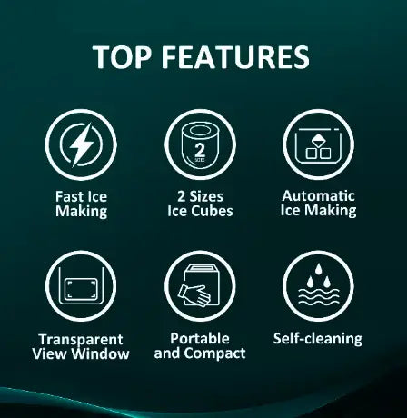 20KG/Day Freestanding Bullet Ice Maker, Digital Control Panel with LED Display, Ice Full Sensor, Water Lacking Alert, Easy to Remove Ice Bucket, Self-clean (ICM2011B Black) 2.6 L 160 W ICM2011B Black