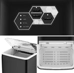 Load image into Gallery viewer, 20KG/Day Freestanding Bullet Ice Maker, Digital Control Panel with LED Display, Ice Full Sensor, Water Lacking Alert, Easy to Remove Ice Bucket, Self-clean (ICM2011B Black) 2.6 L 160 W ICM2011B Black