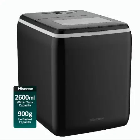 20KG/Day Freestanding Bullet Ice Maker, Digital Control Panel with LED Display, Ice Full Sensor, Water Lacking Alert, Easy to Remove Ice Bucket, Self-clean (ICM2011B Black) 2.6 L 160 W ICM2011B Black