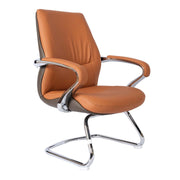 Modern Design PU leather High Back Office Chair With Metal Leg And Lumbar Support-GCC Home Center