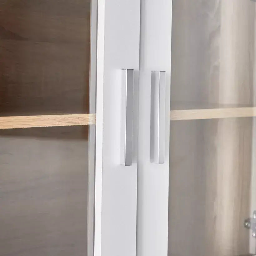 3-Door Kitchen Cabinet with Drawer and Hutch