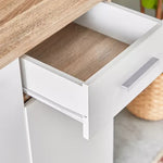 Load image into Gallery viewer, 3-Door Kitchen Cabinet with Drawer and Hutch