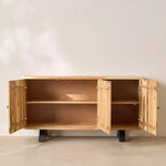 Load image into Gallery viewer, 3-Door Live Edge Solid Wood Sideboard