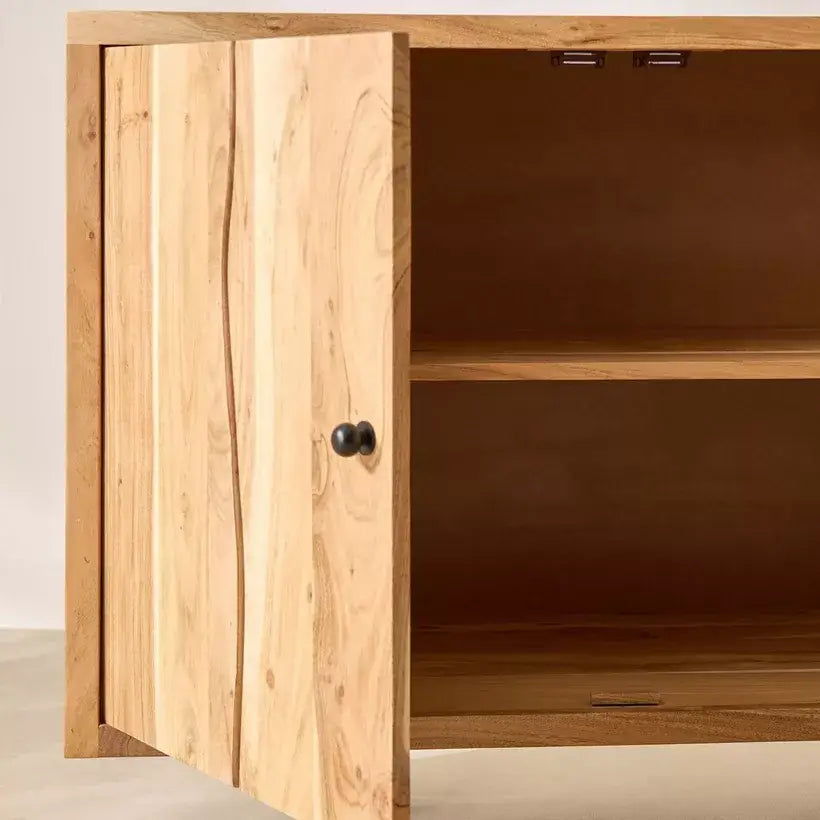 3-Door Live Edge Solid Wood Sideboard