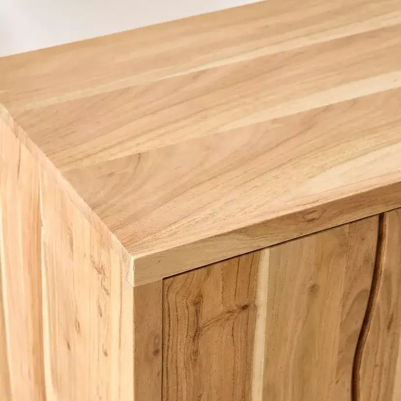 3-Door Live Edge Solid Wood Sideboard