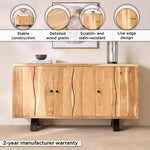 Load image into Gallery viewer, 3-Door Live Edge Solid Wood Sideboard