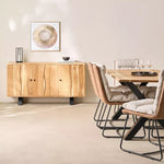 Load image into Gallery viewer, 3-Door Live Edge Solid Wood Sideboard