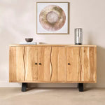 Load image into Gallery viewer, 3-Door Live Edge Solid Wood Sideboard