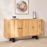 Load image into Gallery viewer, 3-Door Live Edge Solid Wood Sideboard