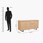Load image into Gallery viewer, 3-Door Sideboard with 3 Drawers