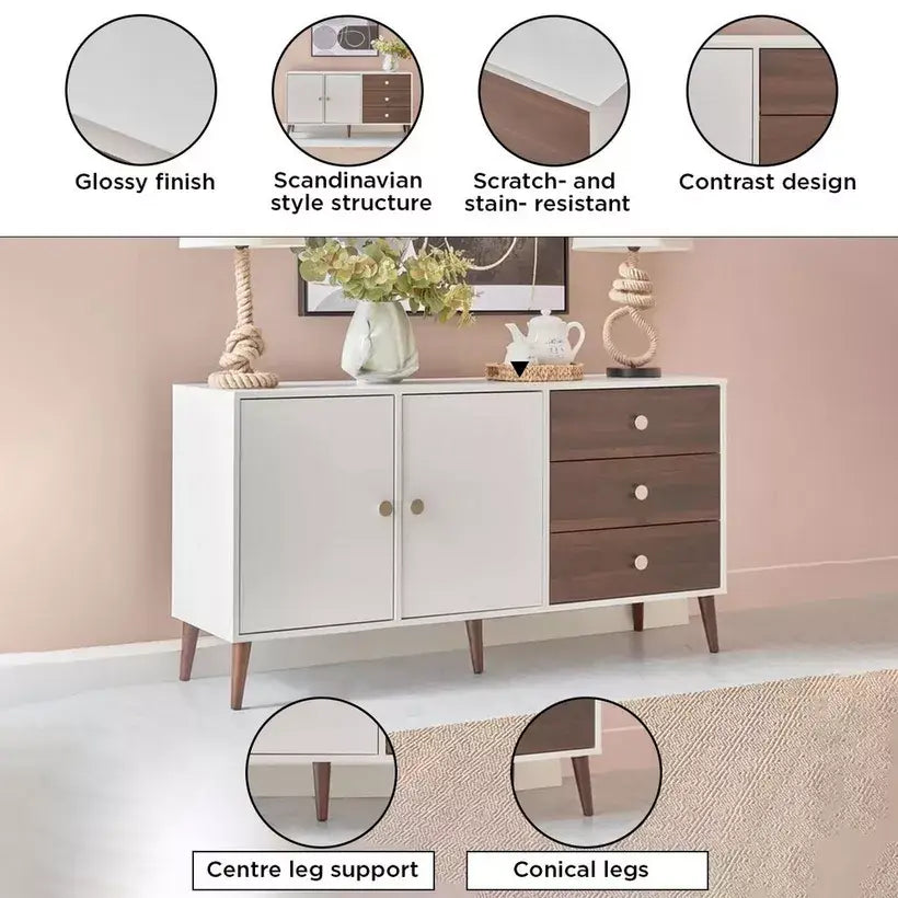 3-Drawer 2-Door Sideboard