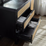 Load image into Gallery viewer, 3-Drawer Dresser With Mirror, Modern Design Engineered Wood Dressing Table For Bedrooms-GCC Home Center