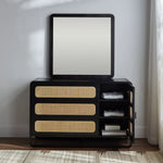 Load image into Gallery viewer, 3-Drawer Dresser With Mirror, Modern Design Engineered Wood Dressing Table For Bedrooms-GCC Home Center