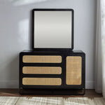 Load image into Gallery viewer, 3-Drawer Dresser With Mirror, Modern Design Engineered Wood Dressing Table For Bedrooms-GCC Home Center
