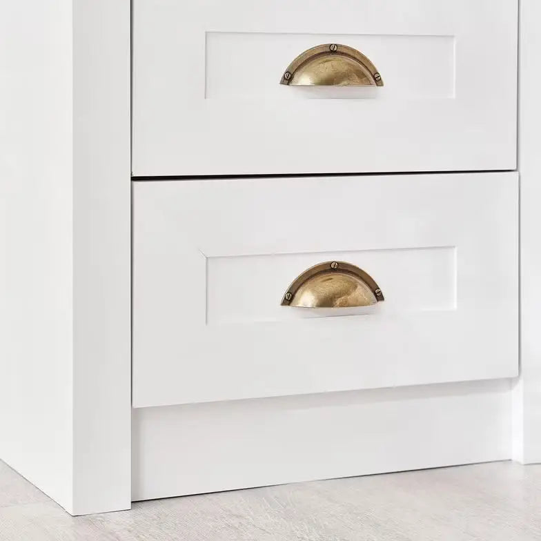 3-Drawer Nightstand – White