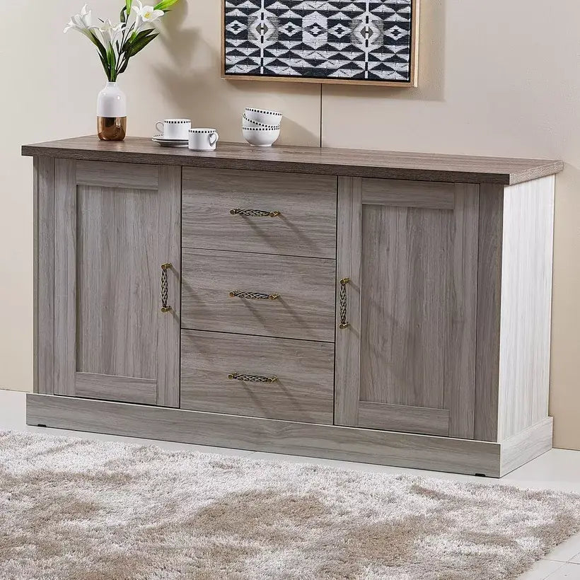 3-Drawer Sideboard Buffet with 2 Doors