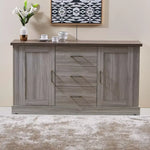 Load image into Gallery viewer, 3-Drawer Sideboard Buffet with 2 Doors