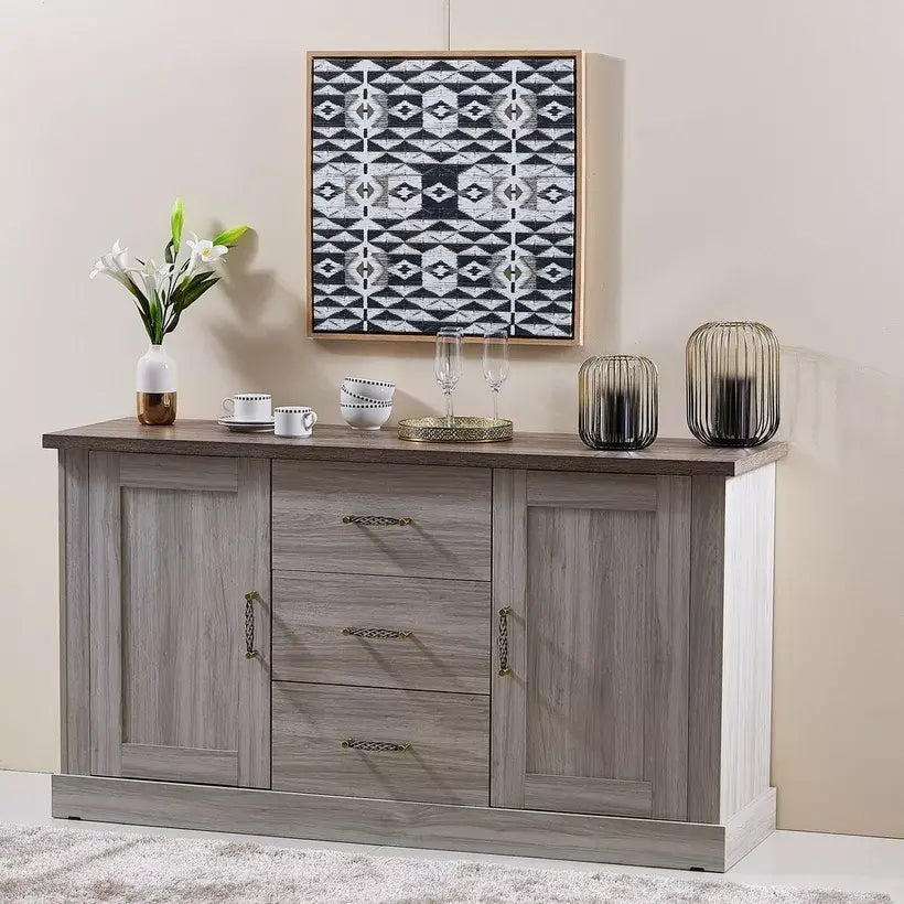 3-Drawer Sideboard Buffet with 2 Doors