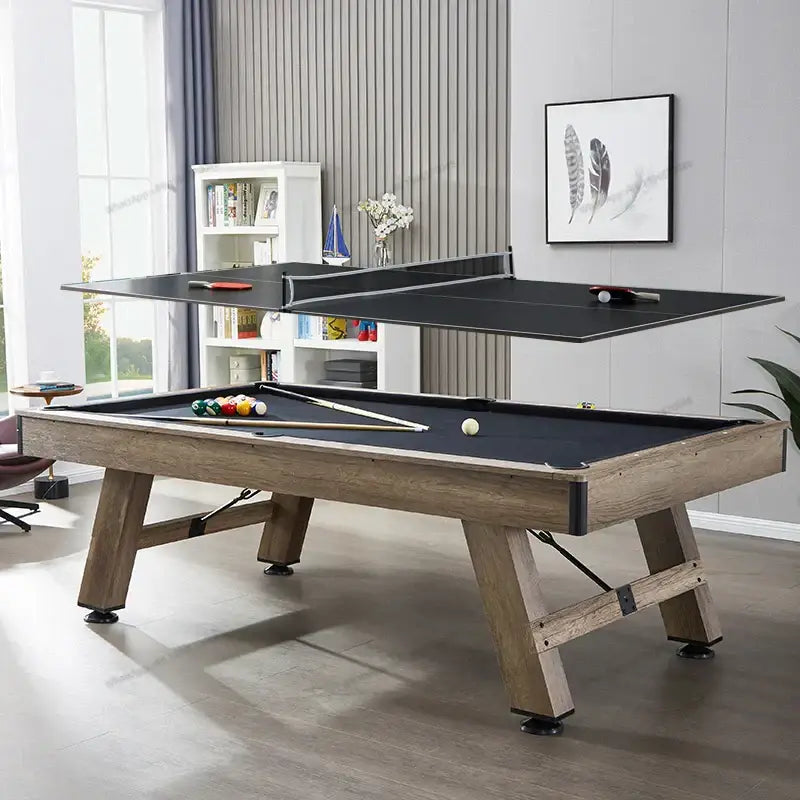 3 in 1 8ft Pool Billiard Table + Household Table Tennis Table + meeting or dining table Multi Function Game Table