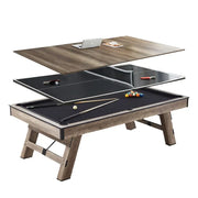 3 in 1 8ft Pool Billiard Table + Household Table Tennis Table +  meeting or dining table Multi Function Game Table-GCC Home Center