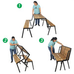 Load image into Gallery viewer, 3 In 1 Folding Bench and Table For Gardens-GCC Home Center
