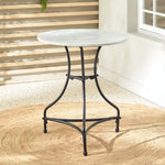 Load image into Gallery viewer, 3-Piece Balcony Set, Marble Top &amp; Stainless Steel Frame