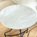Load image into Gallery viewer, 3-Piece Balcony Set, Marble Top &amp; Stainless Steel Frame