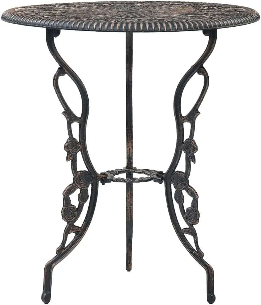 3-Piece Cast Aluminium Bistro Set – Weather-Resistant Outdoor Table & Chairs for Garden, Balcony, Patio & Terrace**