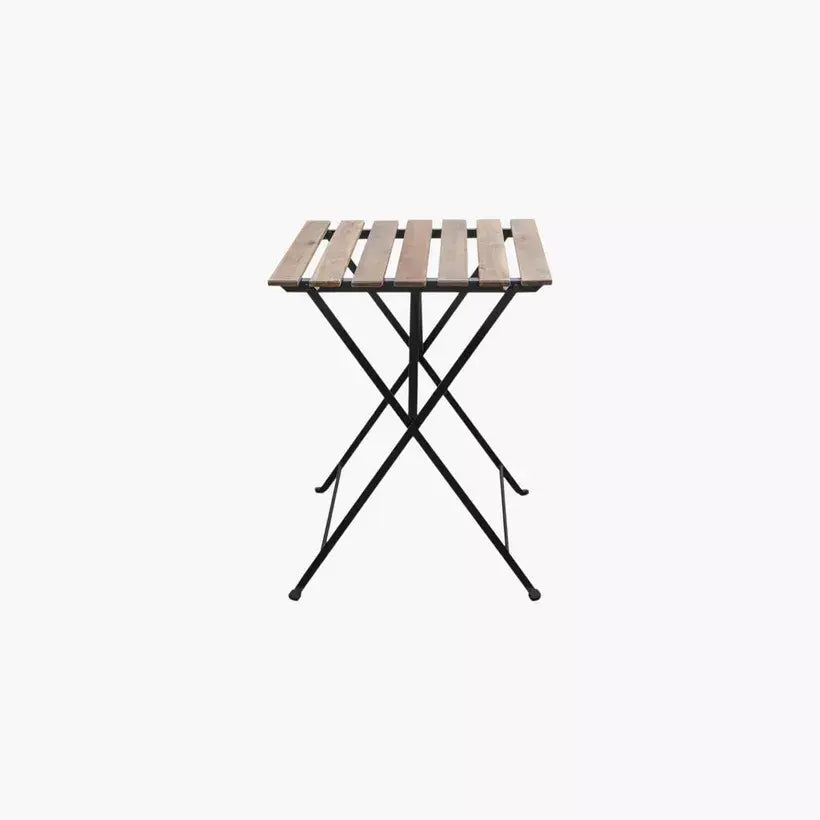 3-Piece Folding Balcony Set – Acacia Wood & Steel